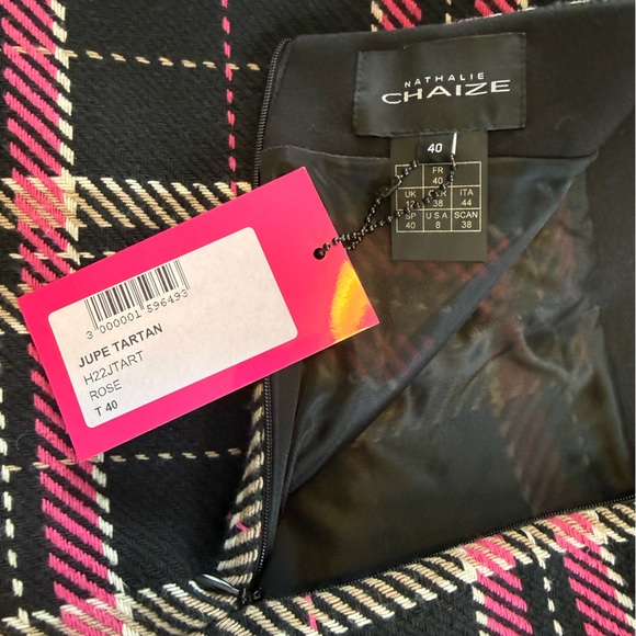 NWT Nathalie Chaize Jupe Tartan Skirt - Picture 4 of 4